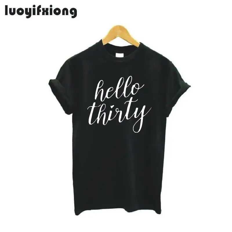 Женская хипстерская футболка Hello Twenty с буквенным принтом коротким рукавом в