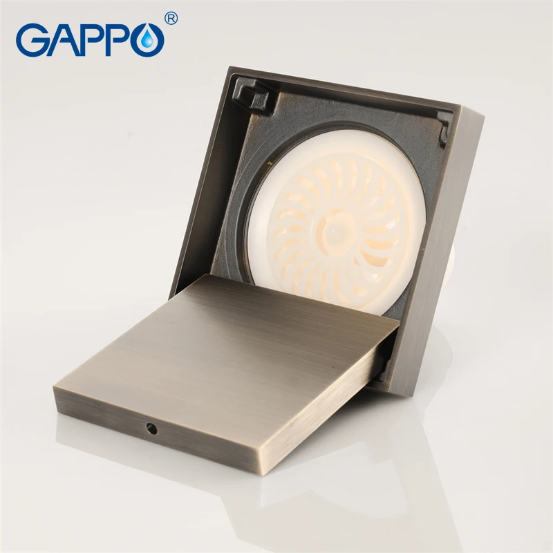 GAPPO Drains квадратная Ванная комната напольная крышка стопор для ванной Душ сливной