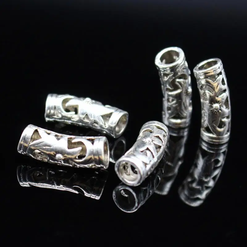 Бусины разделители серебряные в античном стиле 22 х7 мм|jewelry making|antique silverlot lot |