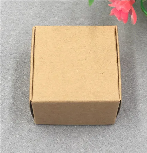 brown 50 шт. мини прямоугольные бумажные коробки для конфет для детского душа Подарочная коробка на день рождения, свадьбу, вечеринку, коробка 4x4x2,5 см - Цвет: brown