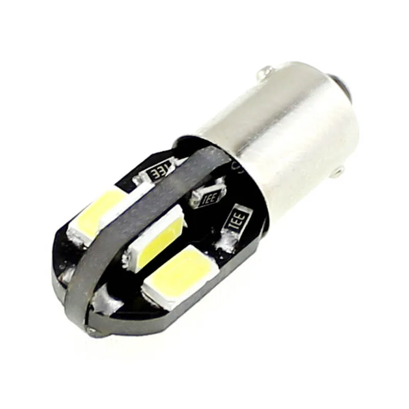 2x12 В Белый H6w светодиодный светильник лампа BAX9S/H6W 5730 8 SMD СВЕТОДИОДНЫЙ Автомобильный боковой производитель лампы для чтения Авто номерные знаки