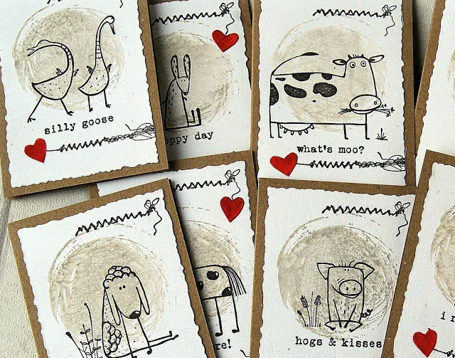 Смешная ферма прозрачный Штамп для DIY скрапбукинга/карты/Дети Рождество весело