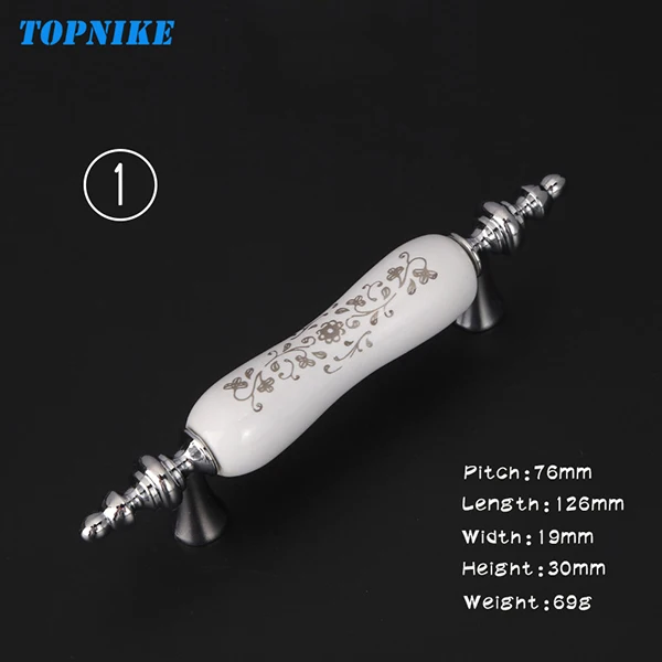 1-76mm TOPNIKE современные керамические маленькие ручки для гардероба, кухонные ручки для шкафа, керамические ручки в деревенском стиле, белые фарфоровые ручки и ручки - Цвет: 1-76mm