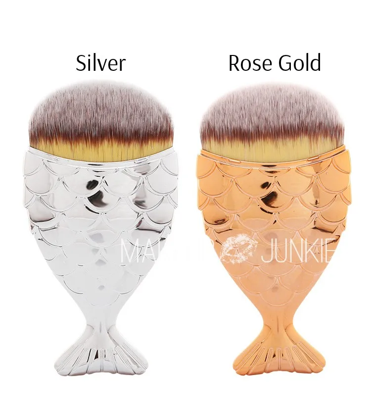 1pc MAKEUP JUNKIE Mermaid Foundation Brush Chameleon Tale Makeup Tools | Красота и здоровье