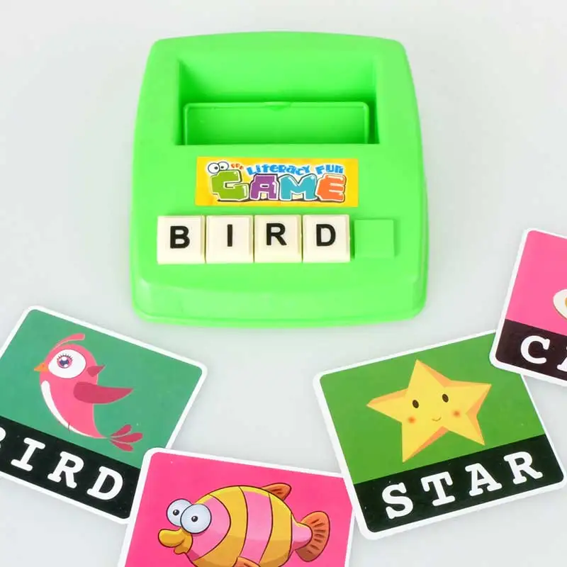 Детские Обучающие английские слова головоломка орфографическая игра фото флэш