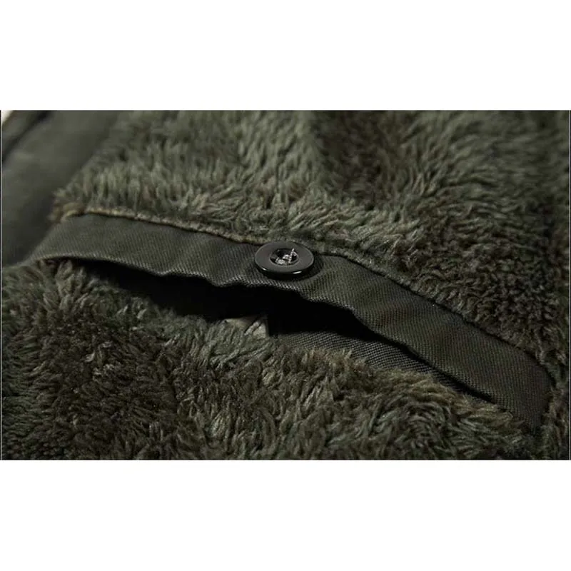 Plus Size 8XL Warm Winter Coat Hooded Men Fleece Jacket Velvet Parka Stand Collar Windbreaker OUTWEAR Military Casual Clothes