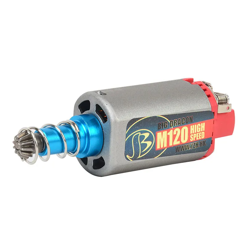 Tactifans M120/140/160 высокого высокий крутящий момент/высокая Скорость мотор AEG/отлив AEG двигатель длинные/короткой оси для Страйкбольное ружье M4/MP5 M16 G3 P90 АК - Цвет: M120 HS Long