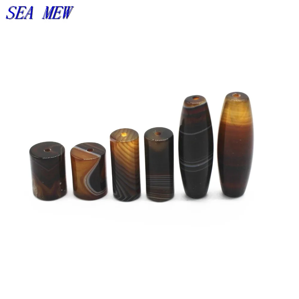 SEA MEW 10*30mm /12*40mm High Quality Sardonyx Beads Loose Bead For Jewelry Making 5PCS | Украшения и аксессуары