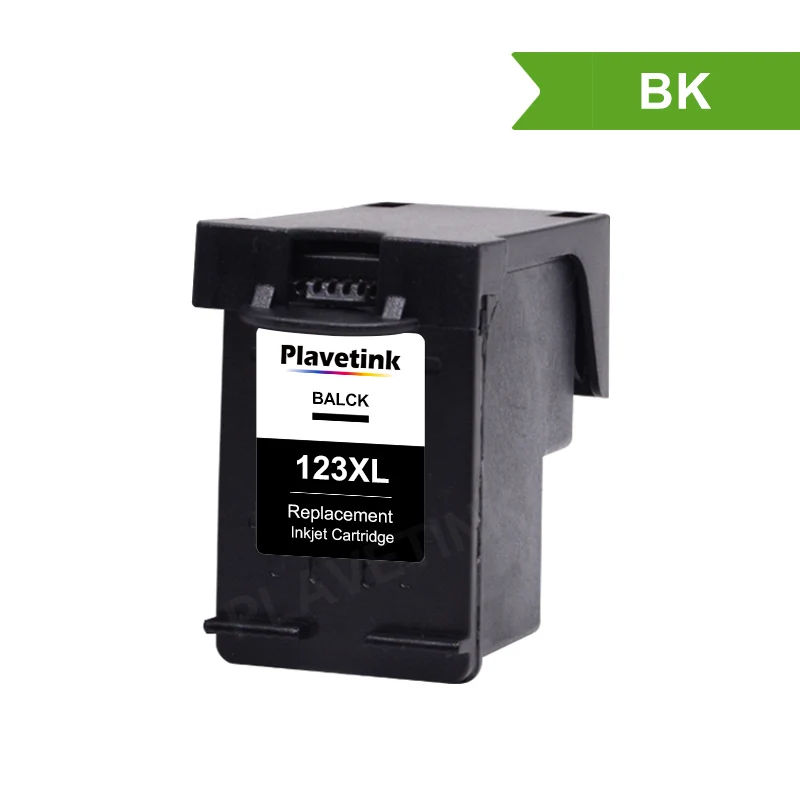 123XL BK X 1 Plavetink для hp 123 123XL черный совместимый чернильный картридж Замена для hp с чернилами hp Deskjet 1110 4513 4560 3830 принтер IP123 4521 4522 - Цвет: 123XL BK X 1
