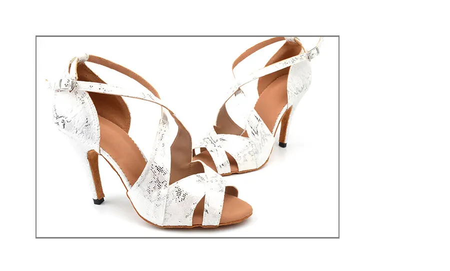 SHOYDANC zapatos de baile latino mujer Женская танцевальная обувь Латинская Сальса Бальные Танцевальные Туфли белый/черный фланелевый танцевальные сандалии