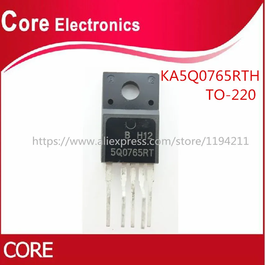 50 шт. KA5Q0765RTH KA5Q0765 5Q0765 0765 5Q0765RT IC FPS переключатель CTV TO 220F 5|Интегральные схемы| |