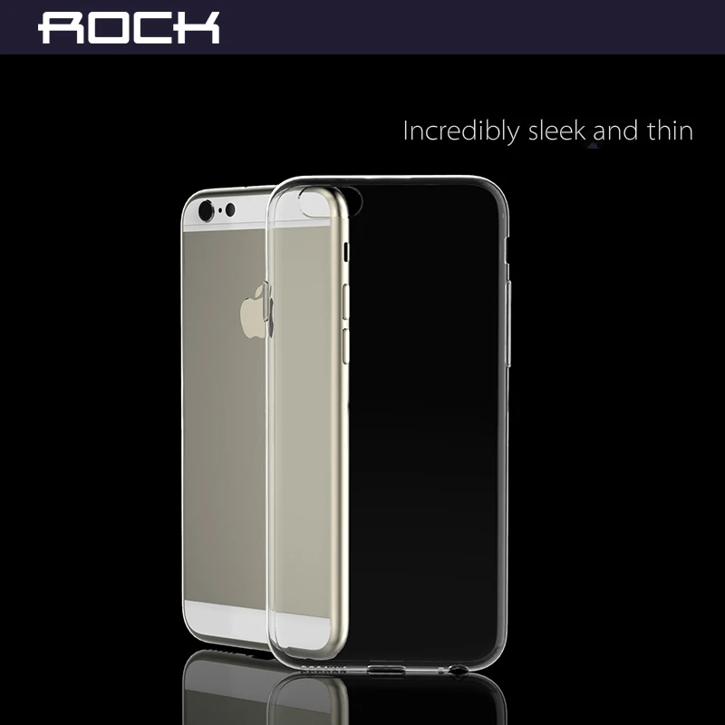 ROCK Ultrathin TPU Case For iPhone 6 plus 5.5''Transparent Soft Clear Slim Jacket shell phone cover case Clearance 49% |