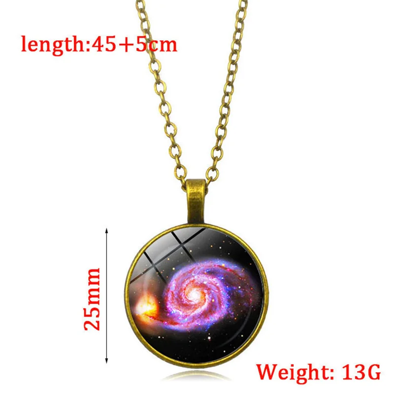 Galaxy Necklace Nebula Jewelry Orion Universe Pendant Gifts For Men Art Photo Glass Cabochon Necklaces | Украшения и аксессуары