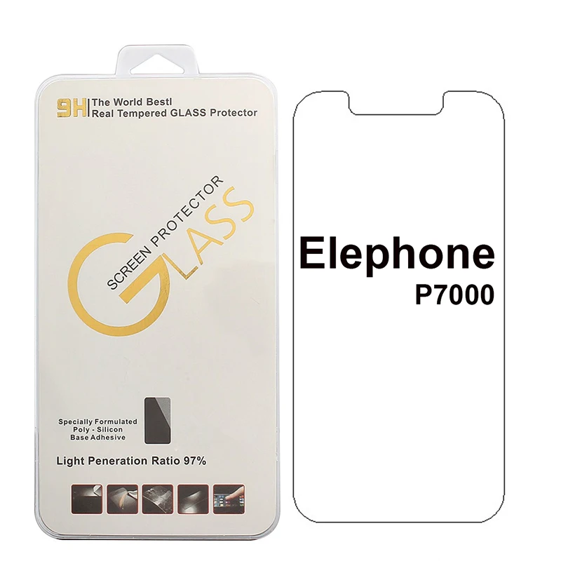 Закаленное стекло для Elephone P9000/P8000/ P7000/ P6000 /P3000 /Vowney lite закаленное 9H 2.5D