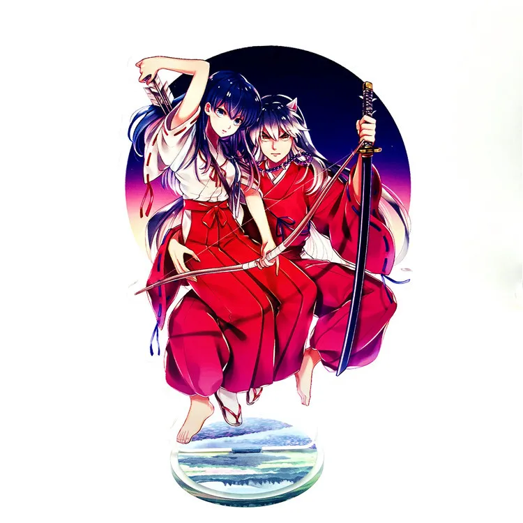 Аниме Inuyasha Дисплей Стенд фигурка модель пластина Держатель японский мультфильм рисунок Кагоме акриловая Коллекция ювелирных изделий Рождественский подарок