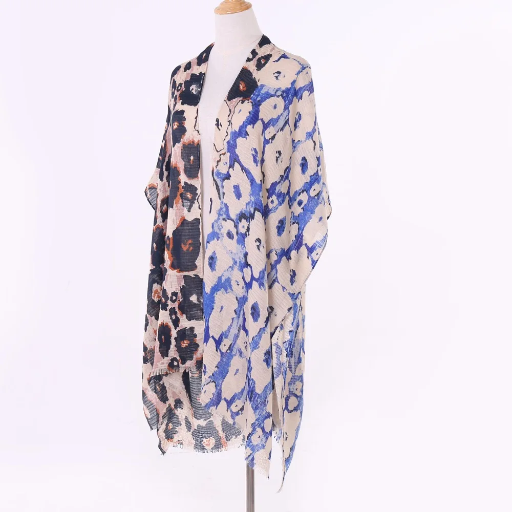 Модный длинный мягкий шарф для женщин женская шаль трикотажная с леопардовым