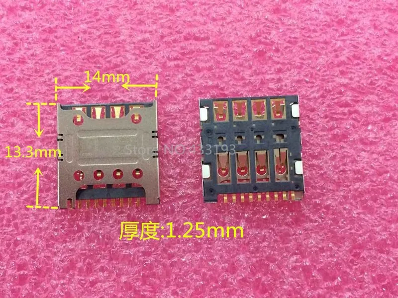 5 шт./лот новый разъем для считывания SIM-карт OEM Junctor держатель Гнездо Слот для huawei 3C H30 H30-U10 T00 T10 L02 L01