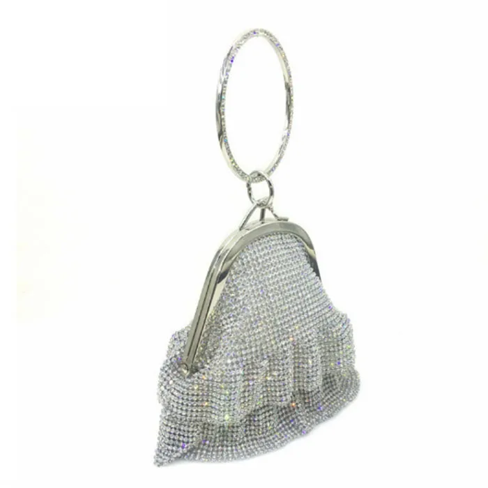 Черная Женская вечерняя сумочка свадебные дамские сумочки с бусинами и