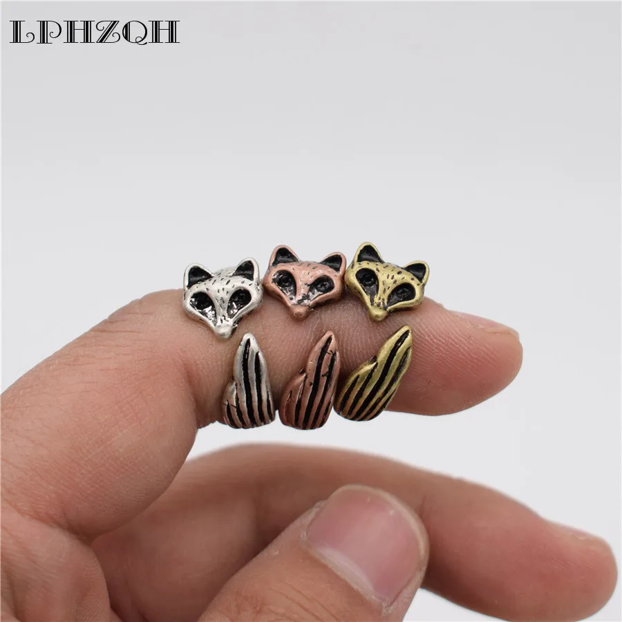 LPHZQH 2017 Горячее предложение модное винтажное регулируемое кольцо с животными