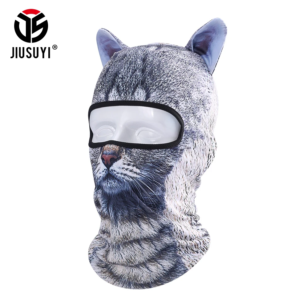 3D кошка животное Балаклава с ушами полная маска для лица велосипедные шапки