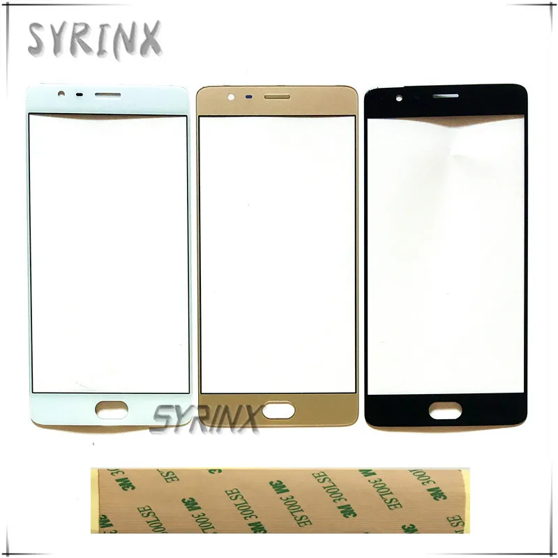 Syrinx с 3M лентой Внешний стеклянный объектив для Oneplus 3 3T A3003 A3000 сенсорный экран