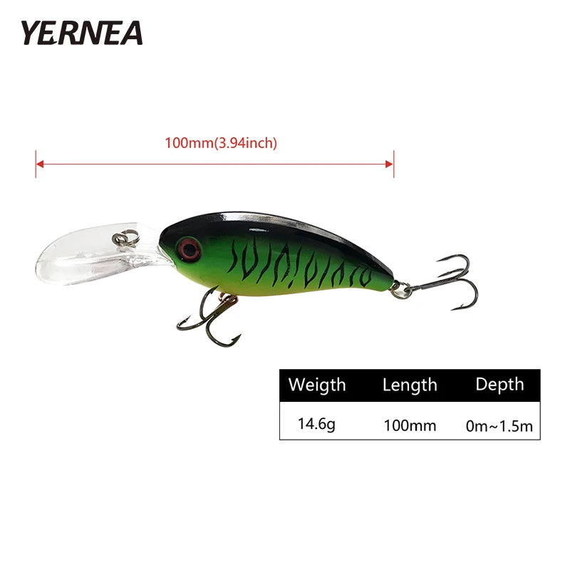 Yernea 1 шт. 10 см 15 г Большая искусственная морская троллинговая Реалистичная