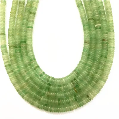 green aventurine Газель 6*2 мм натуральный камень плоские бусины Агаты опалы для изготовления ювелирных изделий 180 шт - Цвет: green aventurine