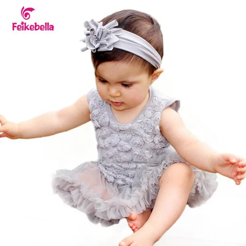 Для новорожденных торжественные платья Платье для маленьких девочек без рукавов