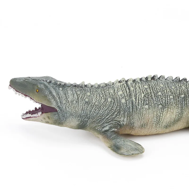 Новый большой Mosasaurus динозавр игрушка мягкая ПВХ фигурка ручная роспись животное