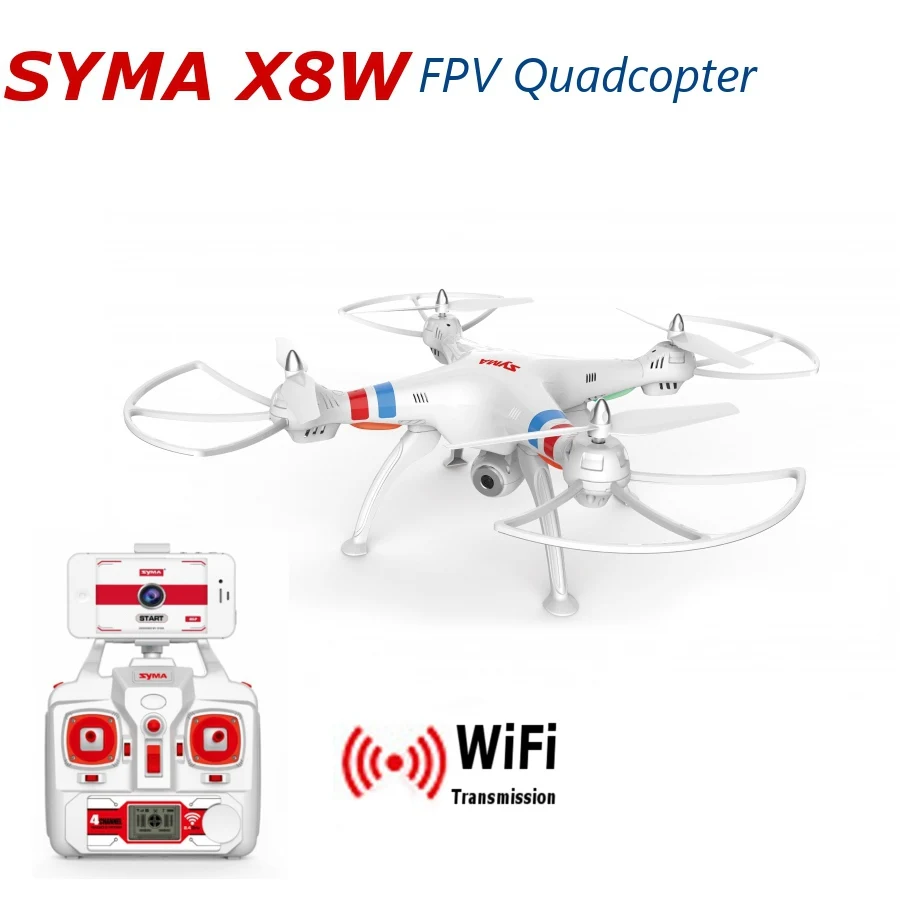 Xiangtat Syma X8W исследователи WiFi FPV RC Квадрокоптер с 2-мегапиксельной камерой RTF |