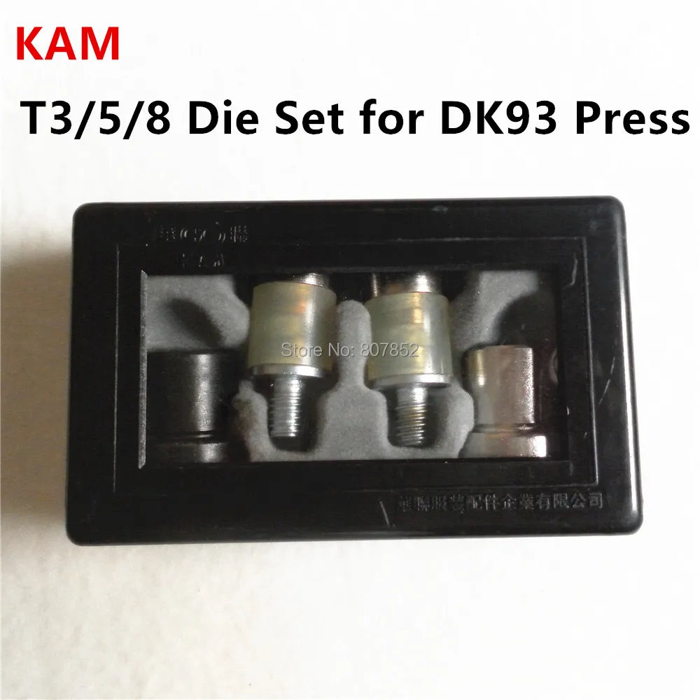 1 шт. KAM T3 T5 T8 набор штампов для DK93 стол ручной пресс машина для сборки пластиковых кнопок