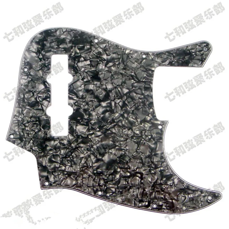 1 шт. черная фотополивинилхлоридная 3-слойная накладка на бас-гитару с 10