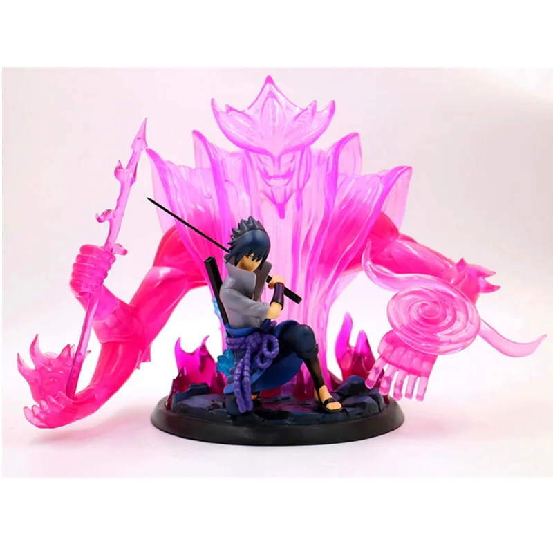 30 см Naruto Uchiha Sasuke Susanoo tempetuous God of Valour фигурка куклы игрушки ПВХ Коллекционная модель