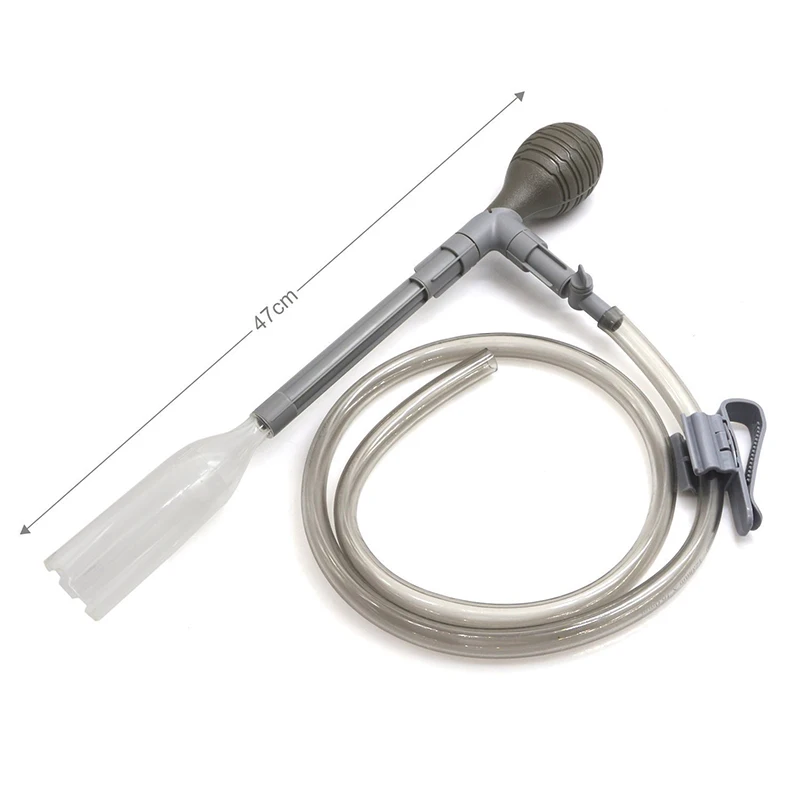 Новейший Эффективный сифонный насос для очистки аквариума гравия с клапаном