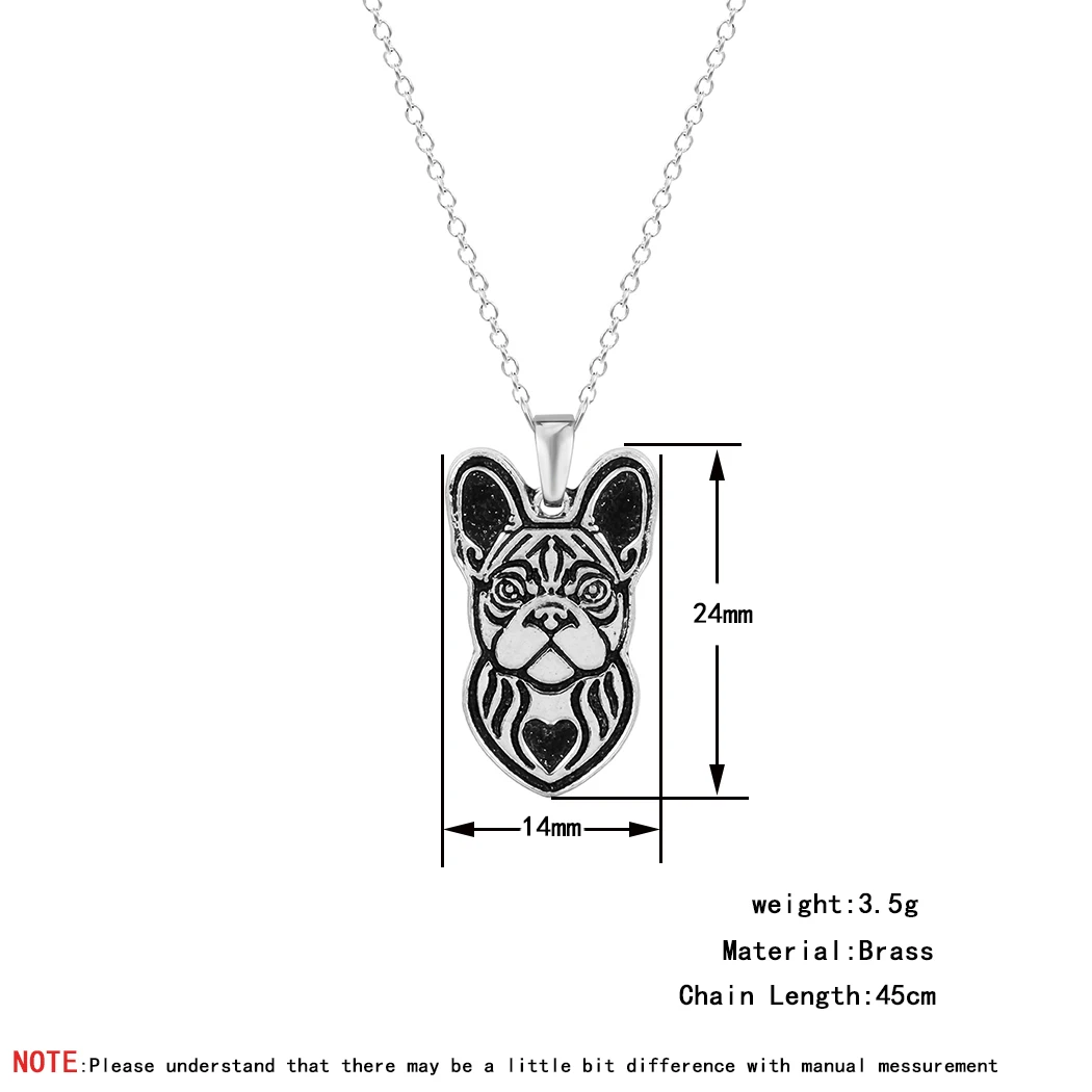 Модное ожерелье с французским бульдогом Cxwind винтажное женское животными подарок