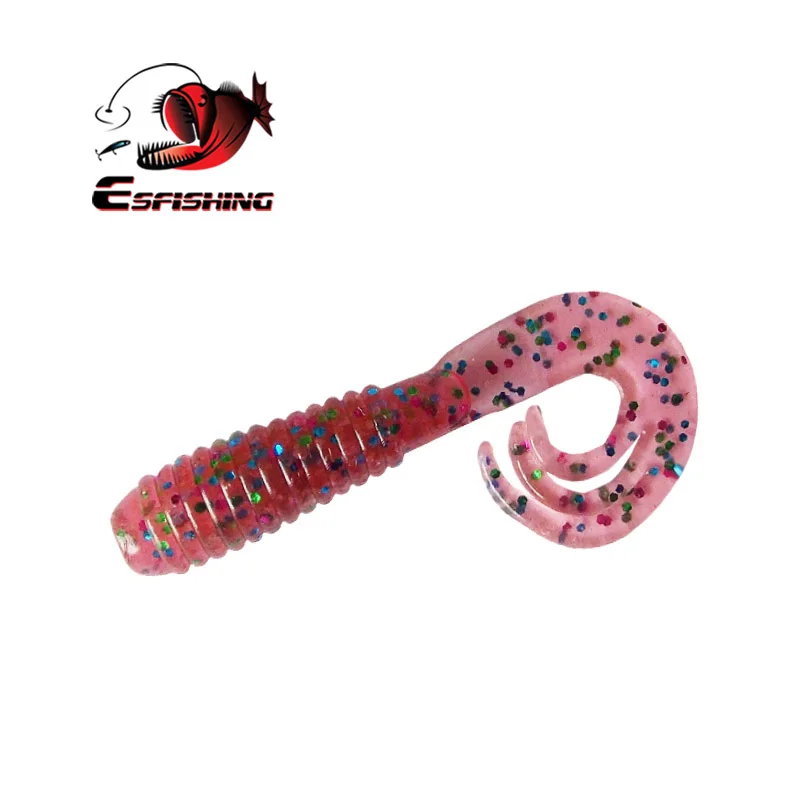 Esfishing приманка 10 шт. 5 см/1,6 г Esfishing триппле приманки для рыбалки в форме личинок Мягкие силиконовые кренкбейт запах снасти Морская Рыбалка