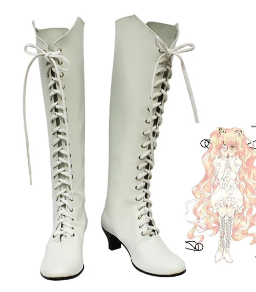 

Free shipping cheap custom White Kirakishou Shoes from Rozen Maiden Anime Cosplay Halloween