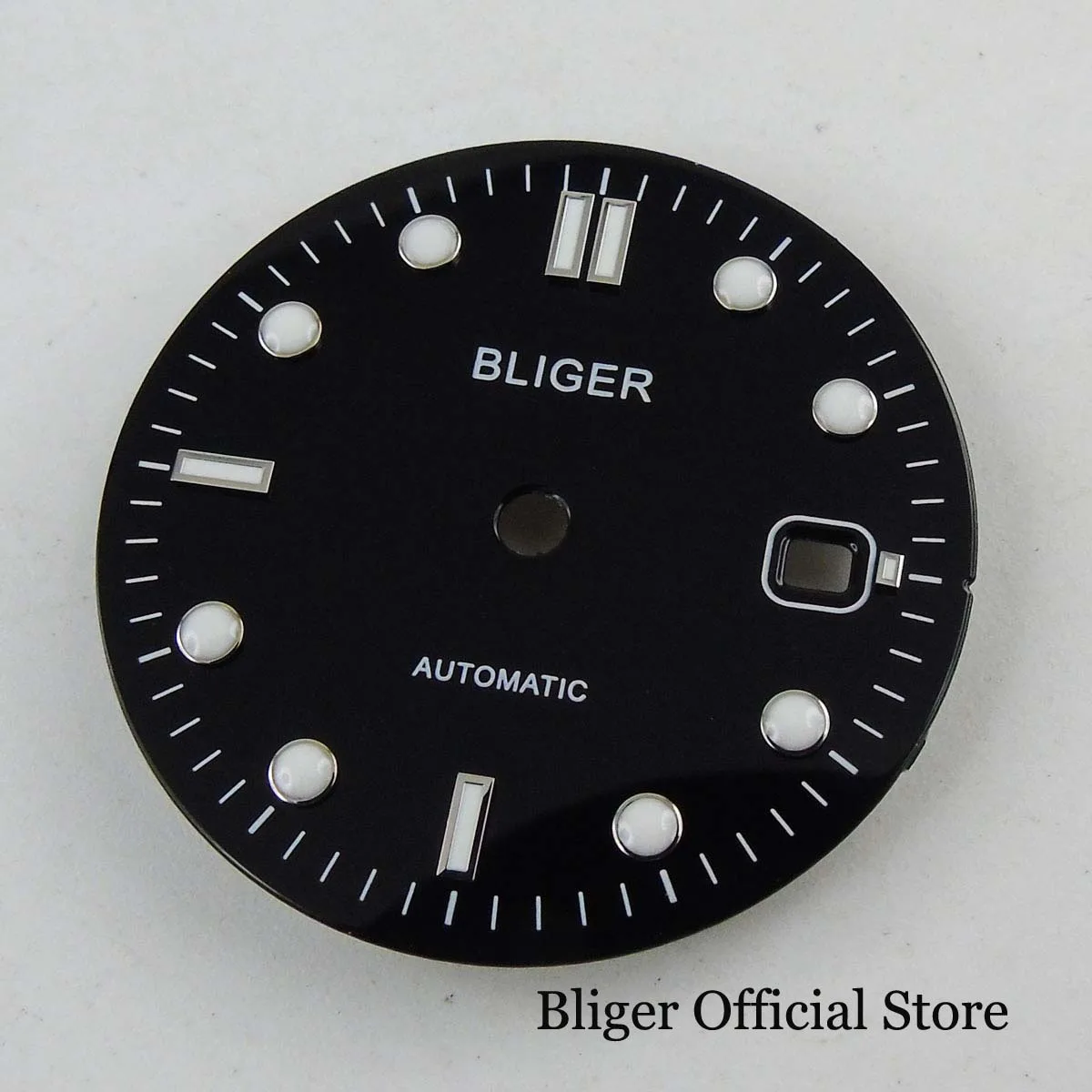 

31mm Black Watch Dial With Date Window Fits for Miyota Movement Automatic Watch Watch Dial Plate