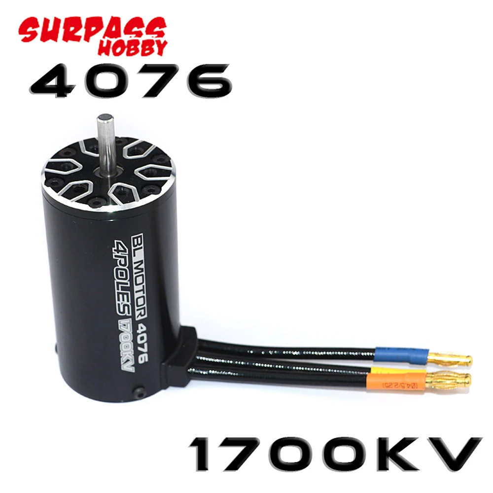 2 шт./компл. 4076 2250KV 2000KV 1700KV 1350KV Бессенсорный бесщеточный мотор 120A ESC комбо набор для 1/8 RC автомобилей Грузовик