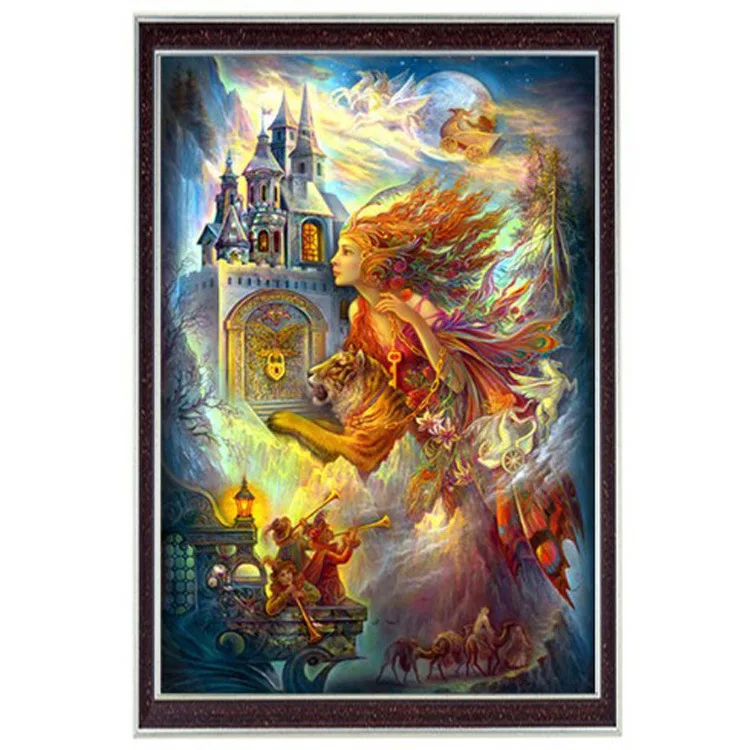 Набор для рукоделия сказочный мир с изображением Феи тигра вышивка крестиком