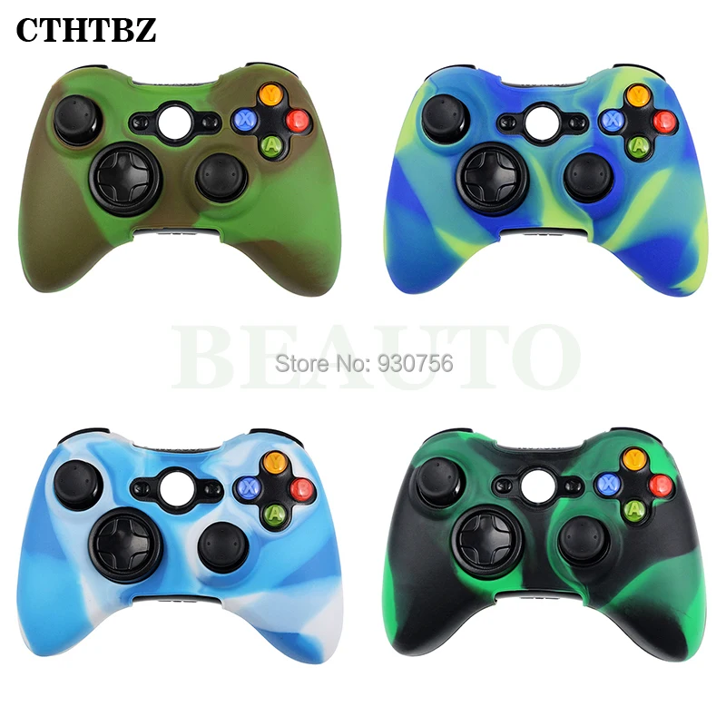 Камуфляжный Мягкий силиконовый чехол для контроллера Xbox 360|Чехлы| |