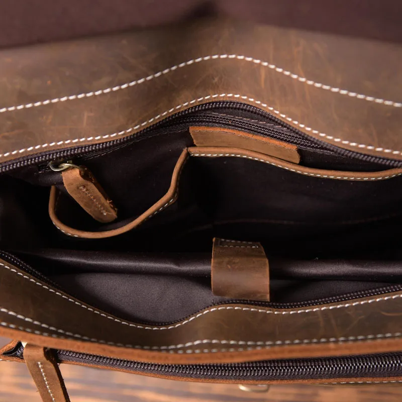 Рюкзак AETOO винтажный из воловьей кожи в стиле ретро|men backpack|vintage backpackbackpack school |