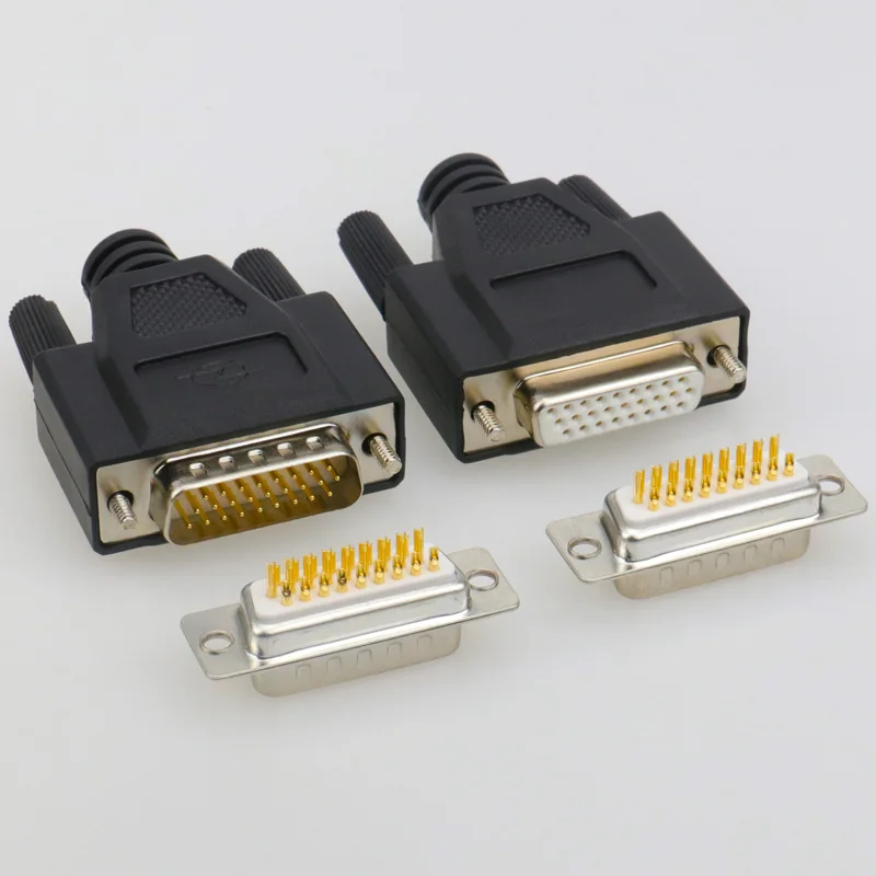 26 Pin Solid D SUB DB26 3 рядный серийный параллельный порт бесщелевой Штекерный и