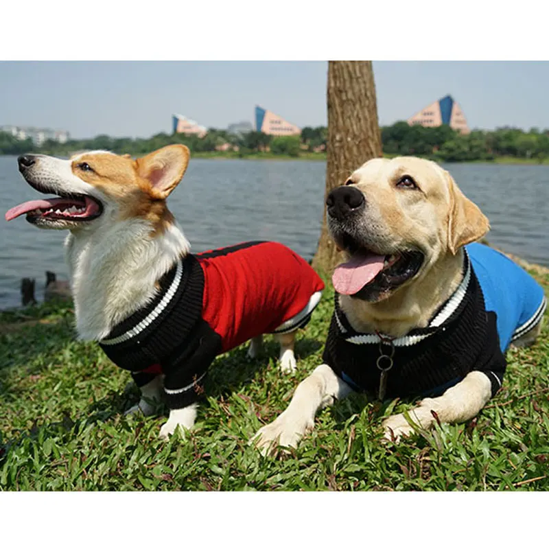 SENYEPETS толстый свитер для домашних животных с высоким воротником теплая одежда
