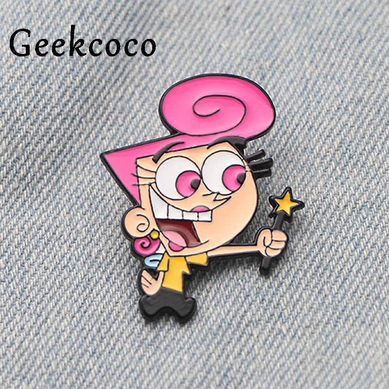 Довольно оддродителей мультфильм эмаль Pin подарок Ювелирная Сумка Одежда Рубашка рюкзак брошь со знаком отличия Значки украшения J0403