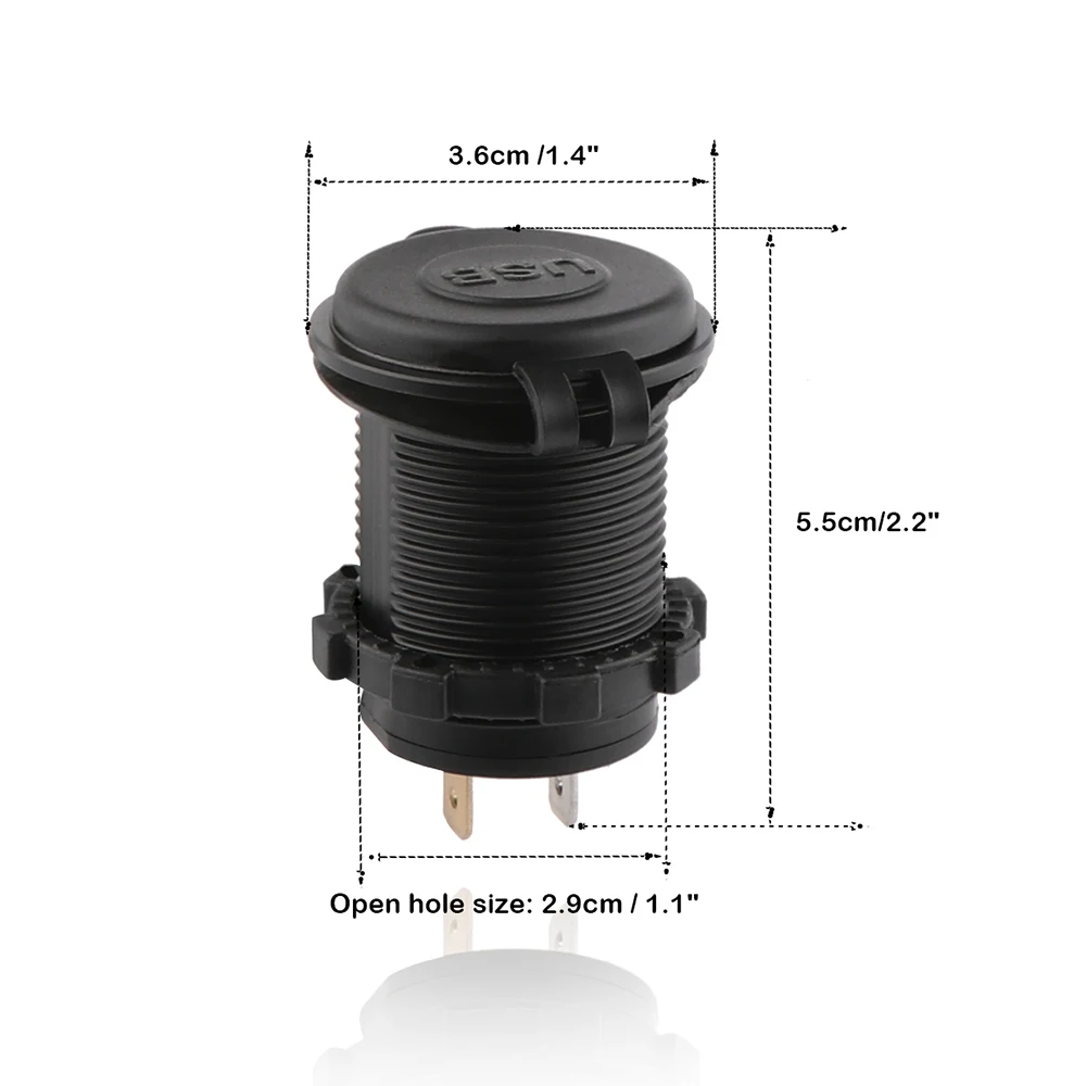 Onever 12-24 В USB Зарядное устройство для мото-Авто Грузовик ATV Лодка светодиодный автомобиля 4.2A двойной разъем USB Зарядное устройство мощность адаптер Выход Мощность