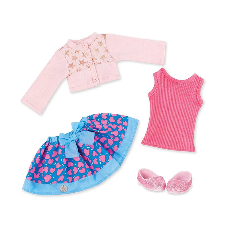 LUCKDOLL модная Милая одежда женская для 14 5 дюймовых кукол американские куклы Wellie