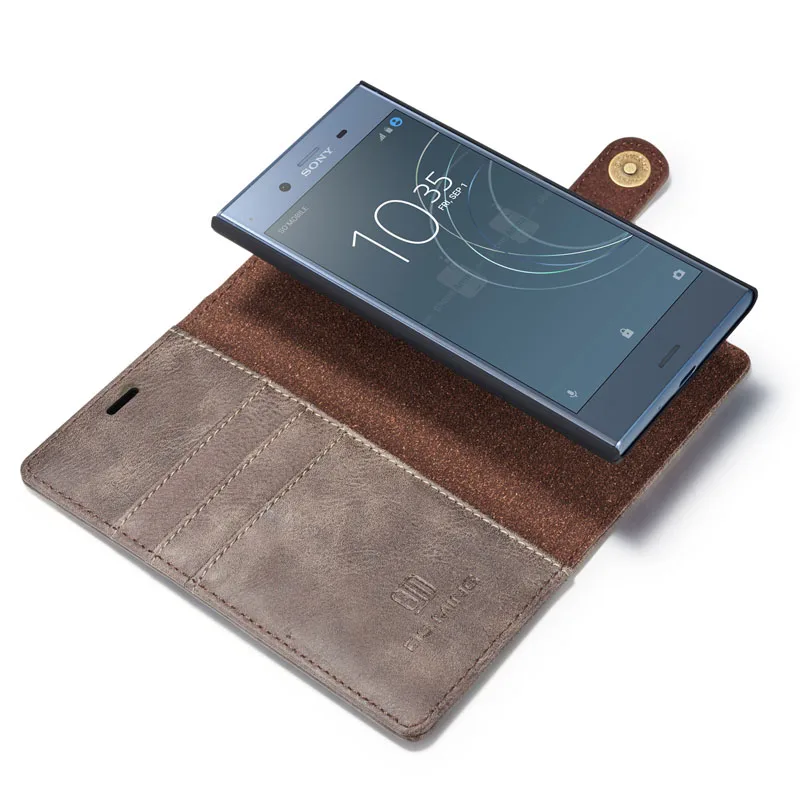 DG. Кошелек Ming чехол для sony Xperia XZ XZs XZ1 XZ3 X XZ2 компактный s Ретро воловья кожа