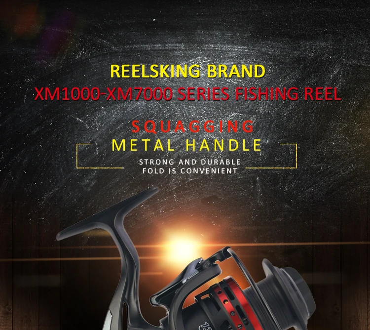 REELSKING 10 кг макс Драг спиннинговая катушка с дополнительной катушкой 1000-7000 серии спиннинговая катушка для ловли рыбы в пресноводных водоемах