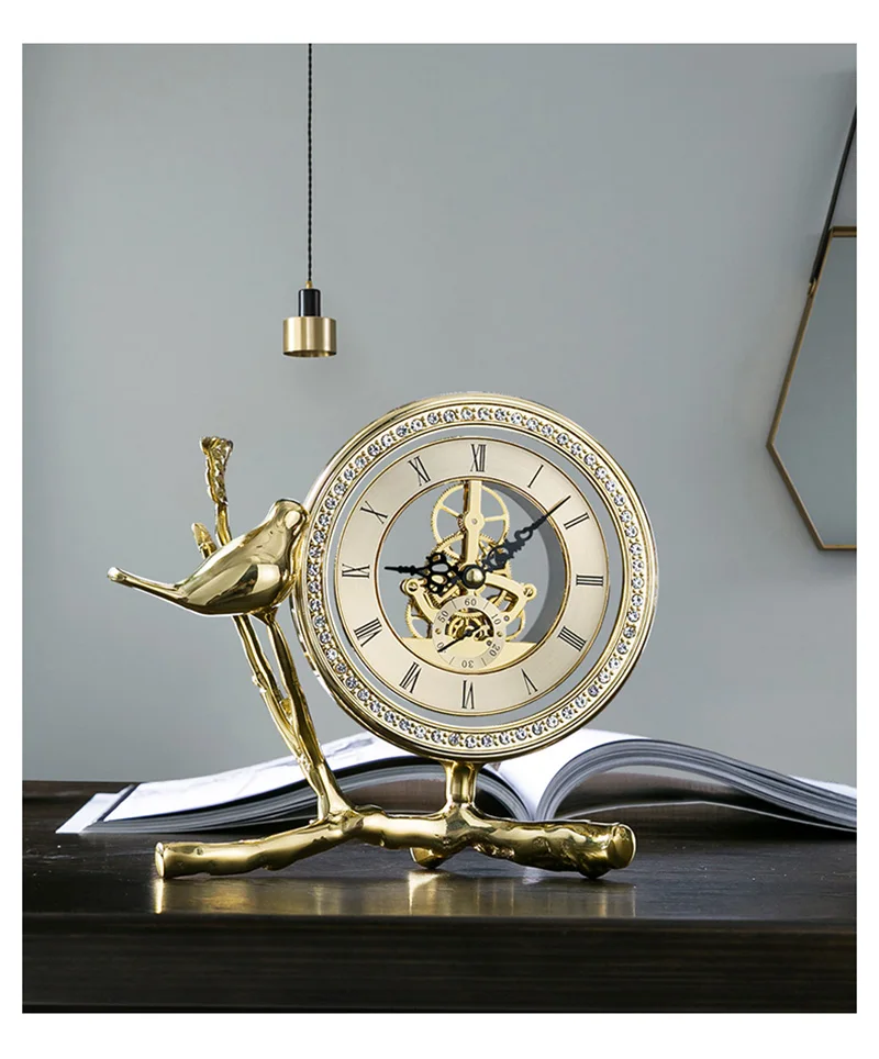 Meijswxj твердые деревянные настольные часы ретро деревянные часы Saat Reloj Masa saati Relogio de mesa цифровые настольные часы для спальни 24*25 см